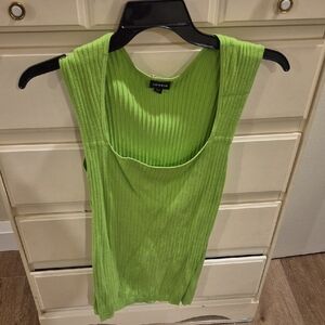 Torrid Vibrant Green Ribbed Tank Top